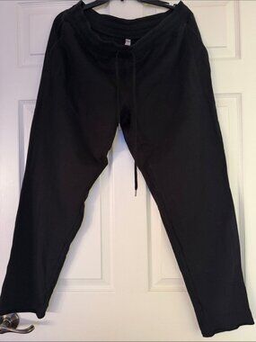 Manduka Black Organic Cotton & Modal Yoga Pants XL